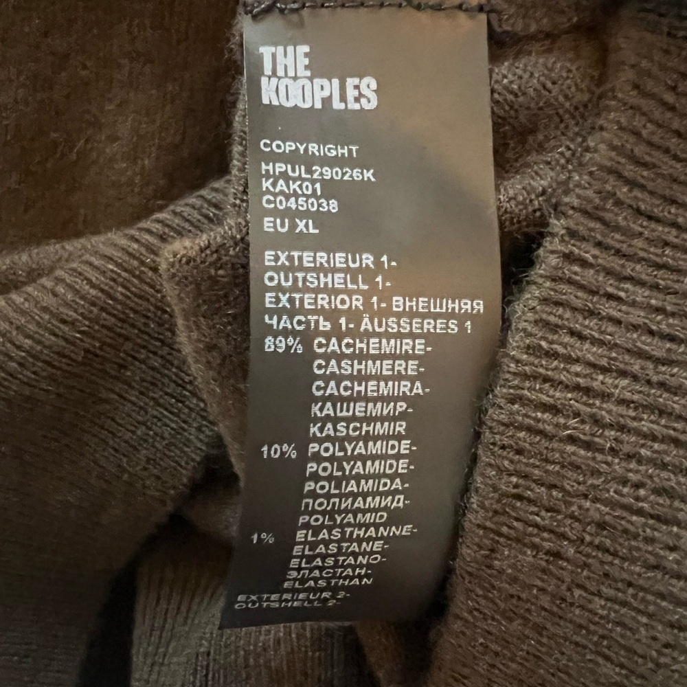 Men’s XL NWT The Kooples Cashmere Blend Sweater - Picture 4 of 4